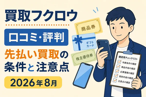 買取フクロウ先払い買取の口コミ・評判は？LINE完結の条件と注意点を調査【2026年8月】
