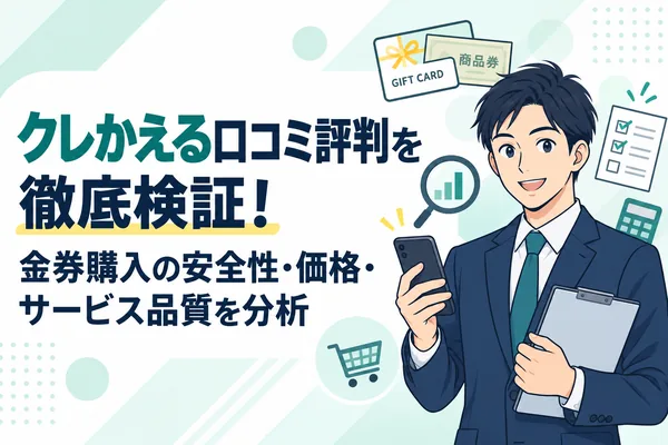 クレかえる口コミ評判を徹底検証！金券購入の安全性・価格・サービス品質を分析