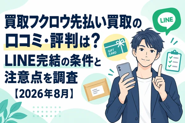 買取フクロウ先払い買取の口コミ・評判は？LINE完結の条件と注意点を調査【2026年8月】