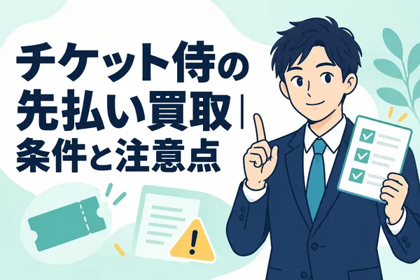 チケット侍の先払い買取｜条件と注意点